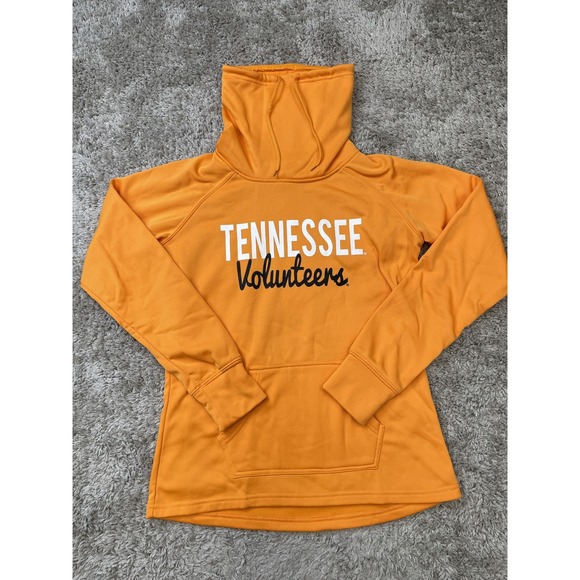 Tennessee Volunteers Sweatshirt Womens Large Orange NCAA Football Cowl Neck - Picture 1 of 8